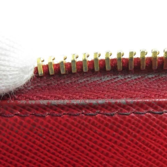 Auth PRADA Coin Purse Case Dark Red Leather/Goldtone - e59902a - Picture 6 of 8